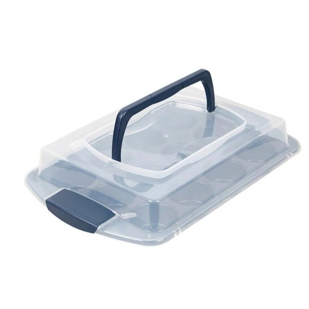 Wilton 12 Cup Cupcake Lab With Tall Lid, Ultra Bake Professional Carbon Steel